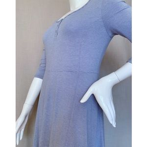 Skater Dress Blue/White Comfy Carefree Knit XL